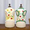 Dog T-shirts for Small Dogs Cute Fruit Print Sleeveless Pet Vest Breathable Button Down Puppy Clothes for Dogs Cats