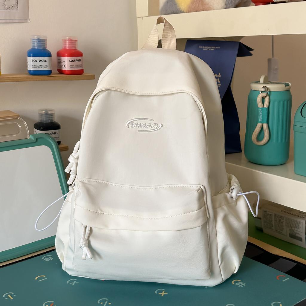 Schoolbag1011 new small fresh solid color schoolbag female college student backpack travel bag travel simple lightweight small backpack