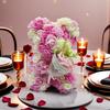 1 Piece Artificial Rose Bear with Hand Corsage, Artificial Rose Bear Birthday Gift, Valentine's Day, Wedding Mother's Day