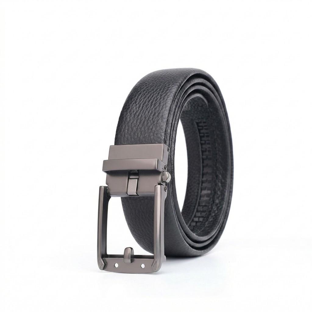 Men s Genuine Leather Casual Pin Buckle Belt 120 cm