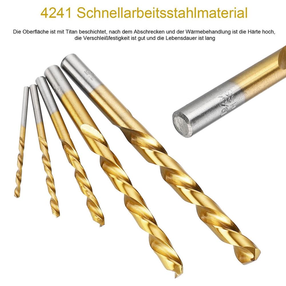 Way Left Hand Drill Bits 10pcs/Set 3.2-8.7mm Drilling Gold