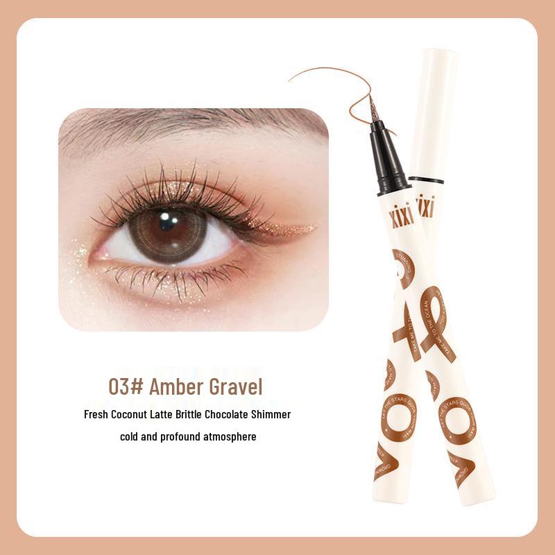 

XIXI Punk Metal Rhinestone Fine Glitter Natural Eyeliner Pen