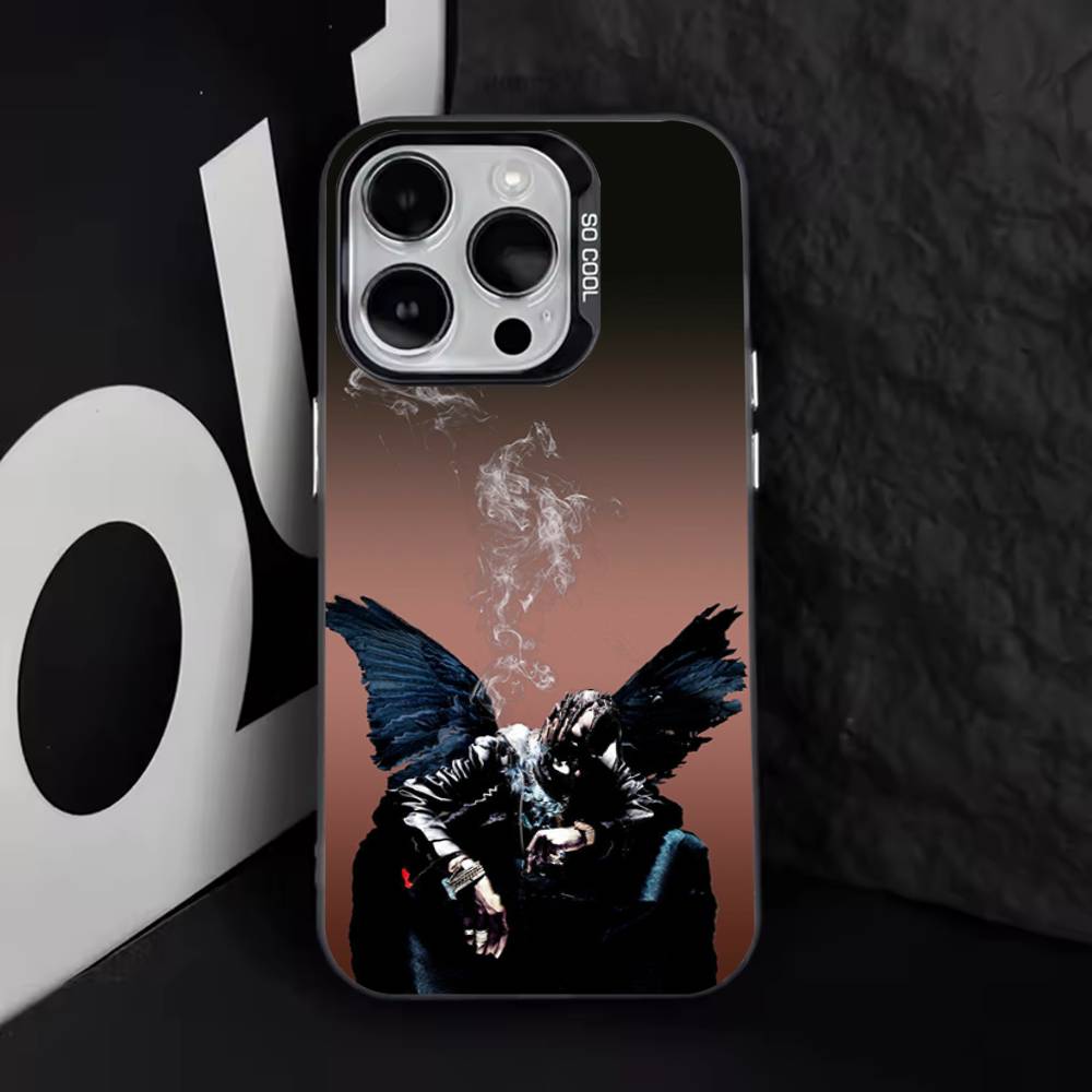 C-Cactuss J-Jack Travis Scott Handyhülle Für iPhone 17,16,15,14,13,12,11,Pro,Max,Plus,E,Air,Mini Schwarze TPU Hülle