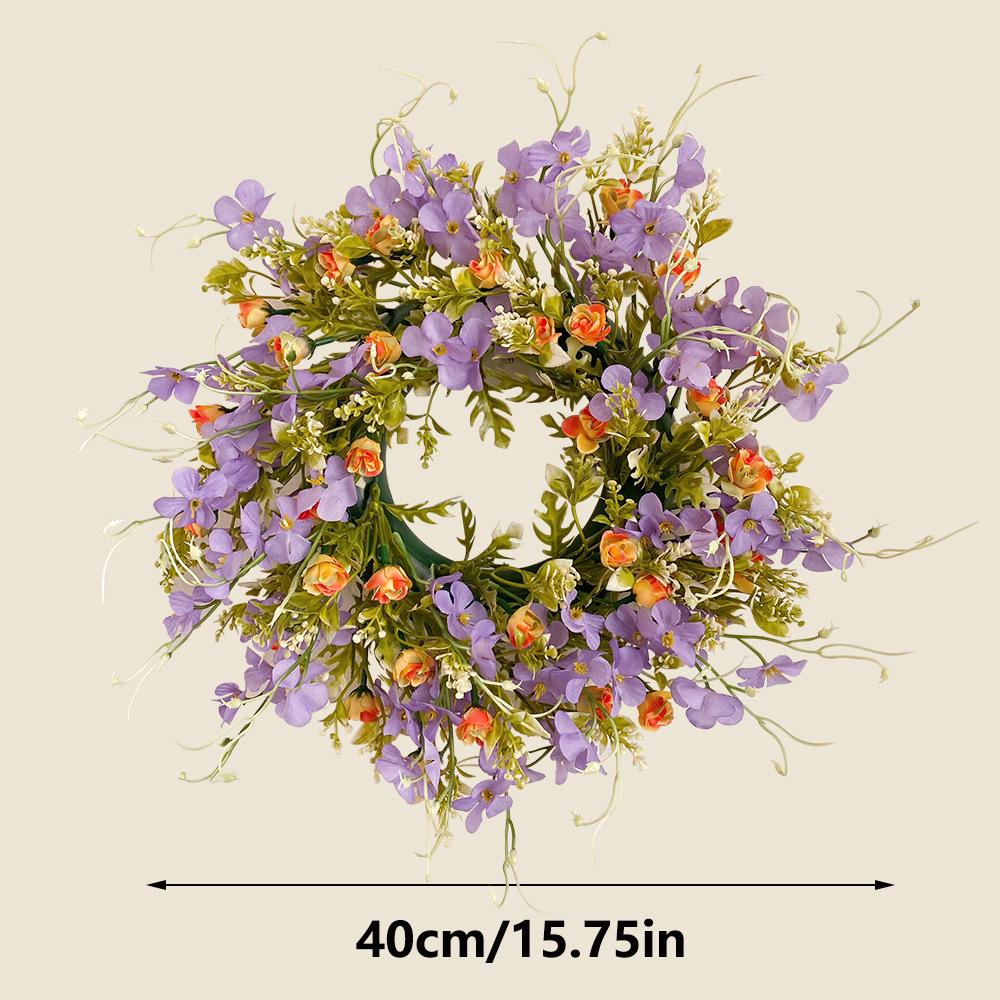 Texas Wildflower Spring Wreath - Artificial Home Decor Flowers