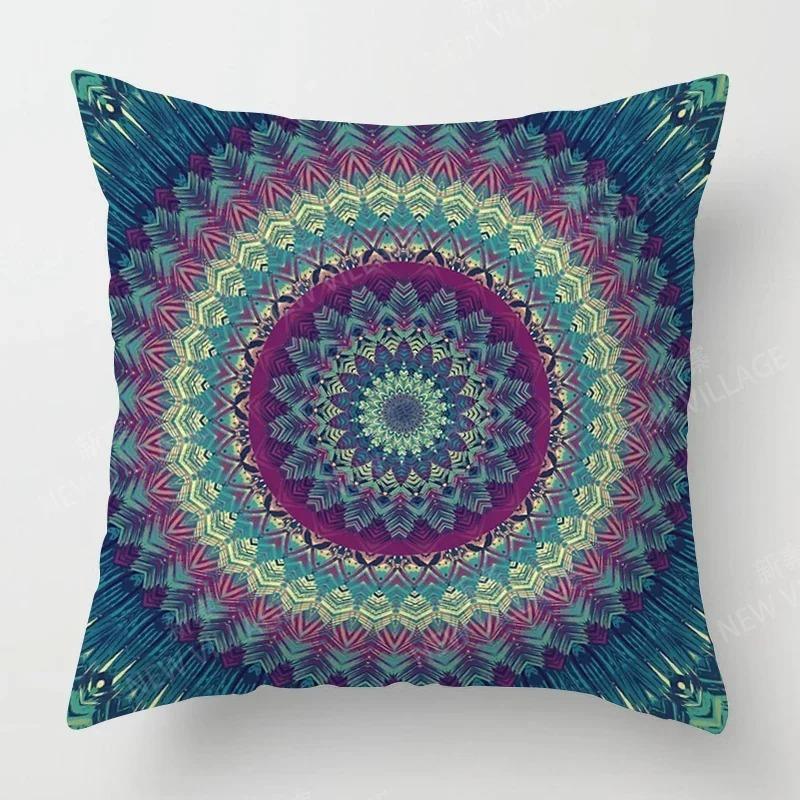 

Осенний домашний декоративный диван Мандала Чехол для подушки в стиле бохо Осенний чехол для подушки в гостиную 45x45cm