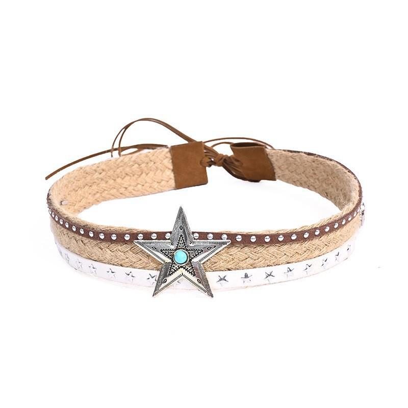 Adjustable Vintage Beaded Chain Hat Accessory Cowboy Fedora Boho Headwear Decorative Strap Pendant