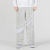 Nike Swoosh Woven Pants With Logo Print, Casual Straight-Leg Loose-Fit Men Bottoms Grey DX0595-072