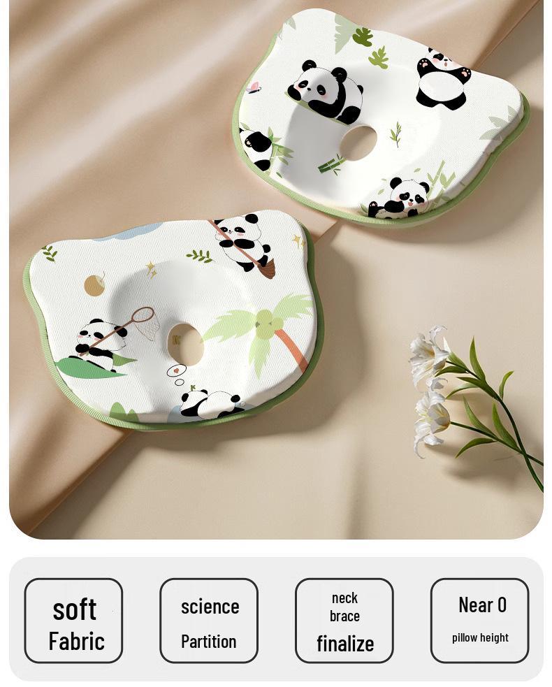 Newborn Anti-Flat Head Pillow – Corrective, Breathable, for 0-6 Months, All Seasons