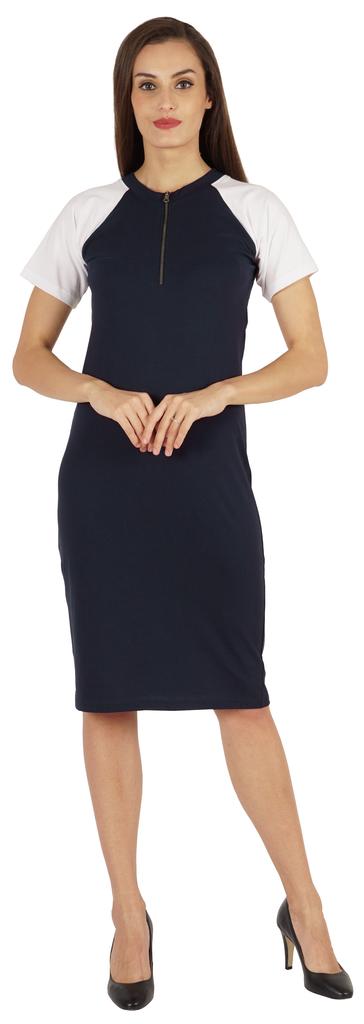 Inkmeso Solid Short Raglan Sleeves Dress For Women  s Summer Casual Sporty Bodycon T-Shirt