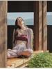 2023 Summer Ultra-Short Strapless Slimming Yoga Vest for Pilates