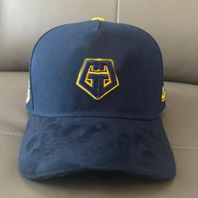 Manufacturer Polyester 3D Puff Embroidery Curved Brim Snapback Baseball Cap Structured Suede Custom 5 Panel Hats Embroidery