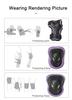 EN14120 Standard Strong Shell PP Elbow and Knee Pads Protective Gear Skate Set for Kids Roller Skating Sports