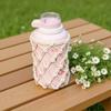 Hand Woven Net Bag Deform Resistant Water Bottle Holder Cotton Rope Bottle Carrier Customizable Bohemian Water Bottle Bag