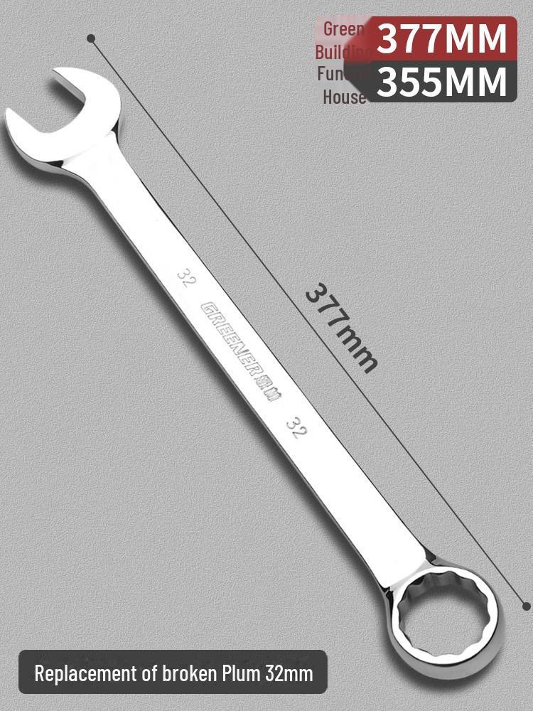 Green Forest Dual-Use No. 13 Industrial Double-Ended Plum Wrench Tool Set