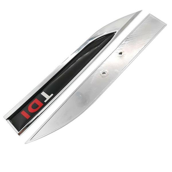 TDI Logo 3D Epoxy Car Badges 1 Pair Metallic Stickers Car Emblem Stickers For  Polo Golf 6 Passat B6 T5 TSI, Auto Accessories
