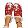 2025 New Cotton Slippers Women's Winter Fleece Thickened Home Wear-Resistant Slippers Cotton Shoes Cute Christmas Series