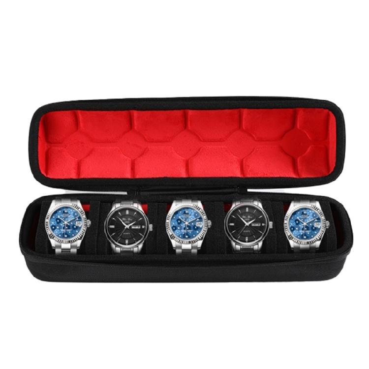 5 Slot Jewelry Watch Travel Case Organizers Coin Bag Wristwatch Box Waterproof Portable Storage Box Shockproof Pouches