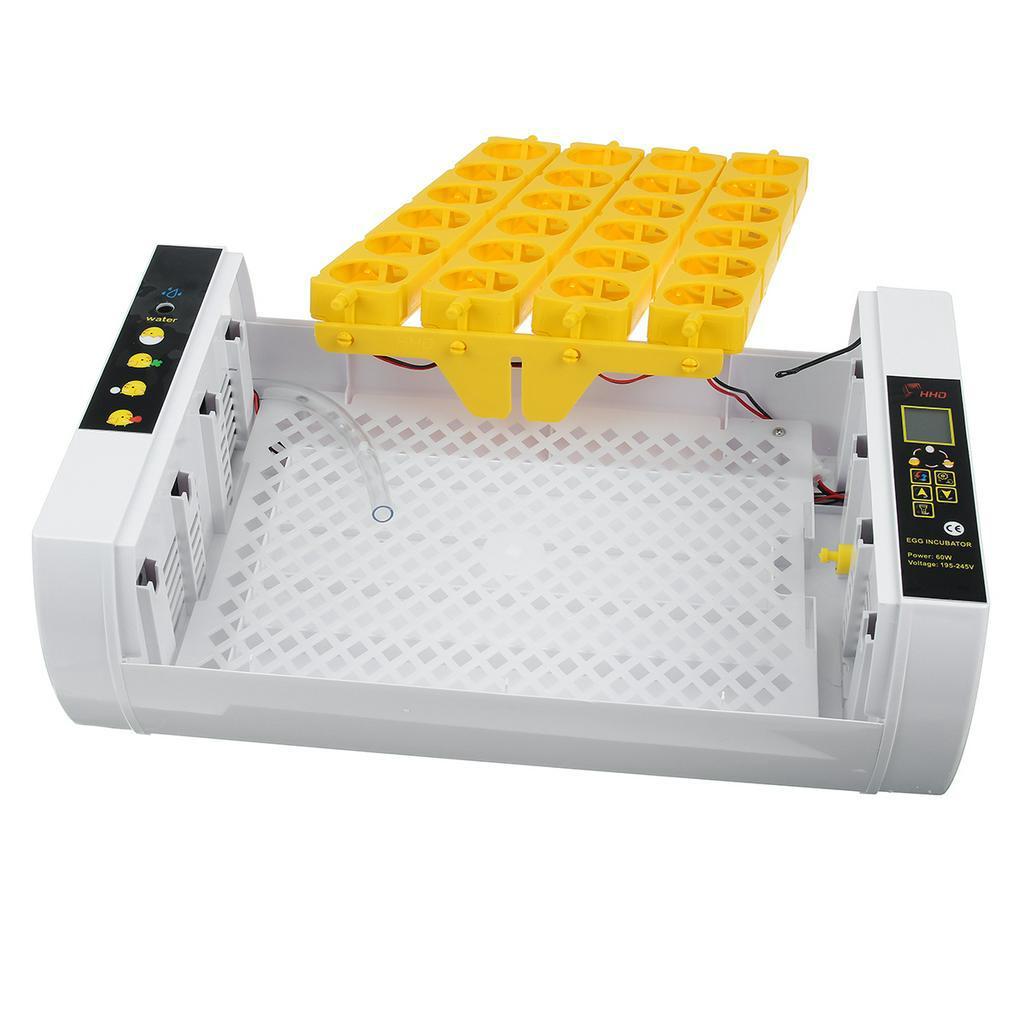 60W 24 Egg Newest Farm Incubator Automatic Chicken Egg Incubator Hatchery Poultry Brooder Equipment
