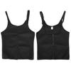 2 in 1 Sportlicher Body Shaper Verstellbarem Reißverschluss Schweißweste Taillentrainer für Frauen FitnessS für 45‑50kg Personen