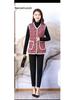 2025 Women's Autumn Winter Elderly Mother's Collarless Cardigan Vest - Versatile Shawl Jacket for Grandma