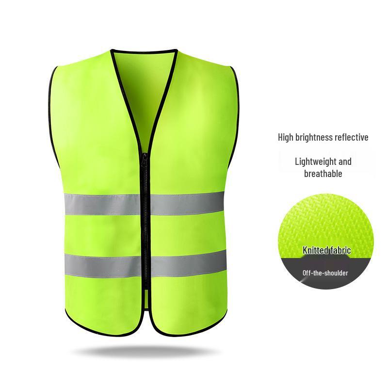 Hersteller-Sicherheitsweste mit mehreren Taschen und Reflektoren für Bau, Reinigung und Transport