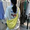 2025 Spring/Summer Korean Nylon Crossbody Dumpling Bag: Women's Large Capacity Pleated Tote Crescent Bag.