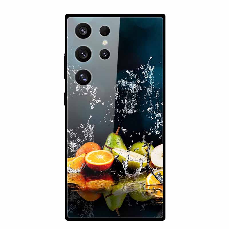 For Samsung Galaxy S25 Ultra Case S25Plus Luxury Tempered Glass Hard Back Cover for Galaxy S24Ultra 5G Phone Cases Fundas S 25