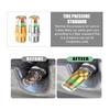 4 PCS Tire Pressure Monitor Stem Caps, 2.4Bar 36PSI Car Tire Pressure Monitor With 3-Color Eye Alert, Universal Stem Caps For Cars