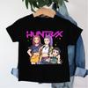 New KPop Demon Hunters Saja Boys Cartoon Boys T-shirt Round Neck Print Fashion Casual Top Children's T-shirt Kids Clothing