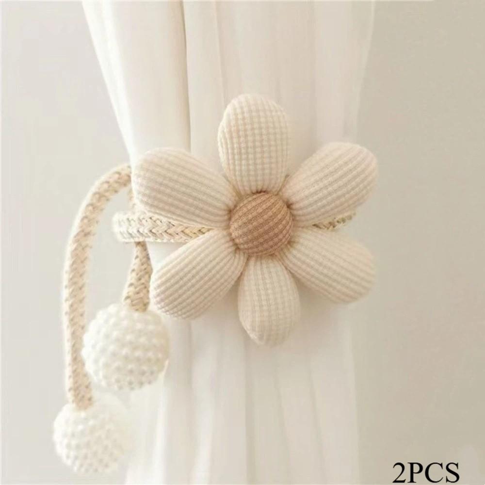 1Pc/2Pcs Beautifully Flower Curtain Tieback Adjustable Curtains Tie Rope  Children's Room