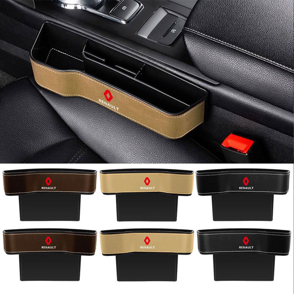 Leather Car Seat Crevice Storage Box Gap Slit Filler Organizer For Renault Koleos Captur Kadjar Megane Clio Twingo Scenic DACIA ZZ30