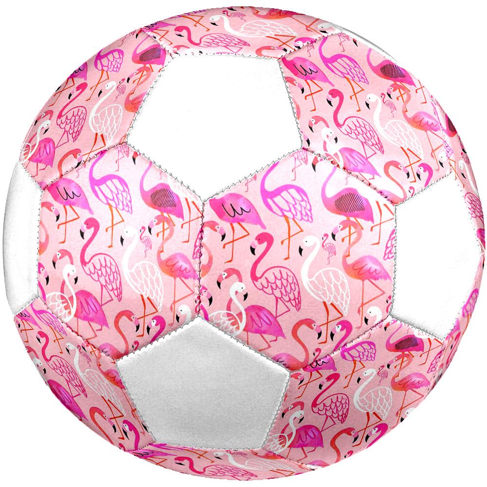 1pc Pink Flamingo Outdoor Sports Football, Size 5, Comfortable And Durable Feel,Gift yy56