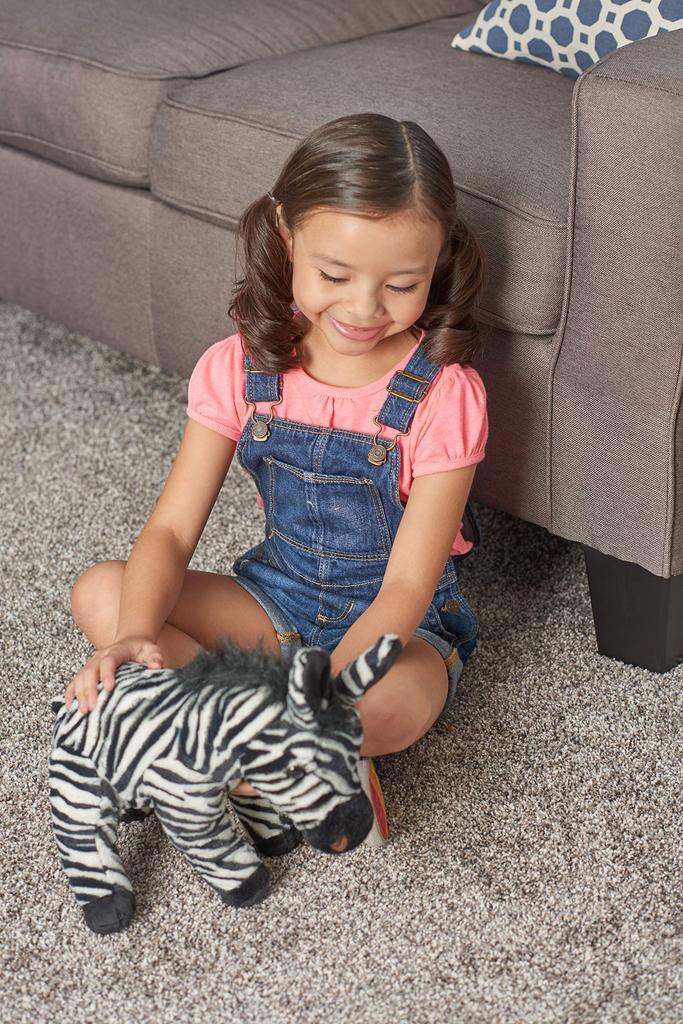 Wild Republic Zebra Plush Toy, Soft and Fluffy, Baby Wild Animal, 12" W20 X D24 X H30cm (19378)