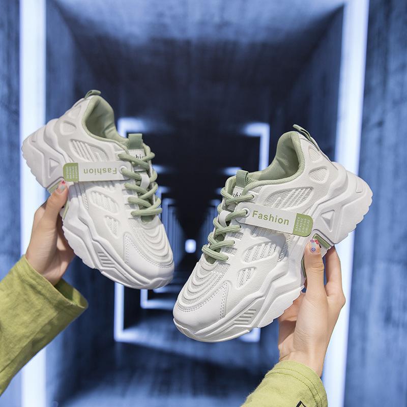 Dad shoes children 2025 autumn new breathable Korean version sports shoes ins platform student running women's shoes