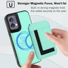 For Motorola Edge 50 Fusion 5G Magnetic Case TPU+PU Leather Phone Back Cover with Detachable Card Holder
