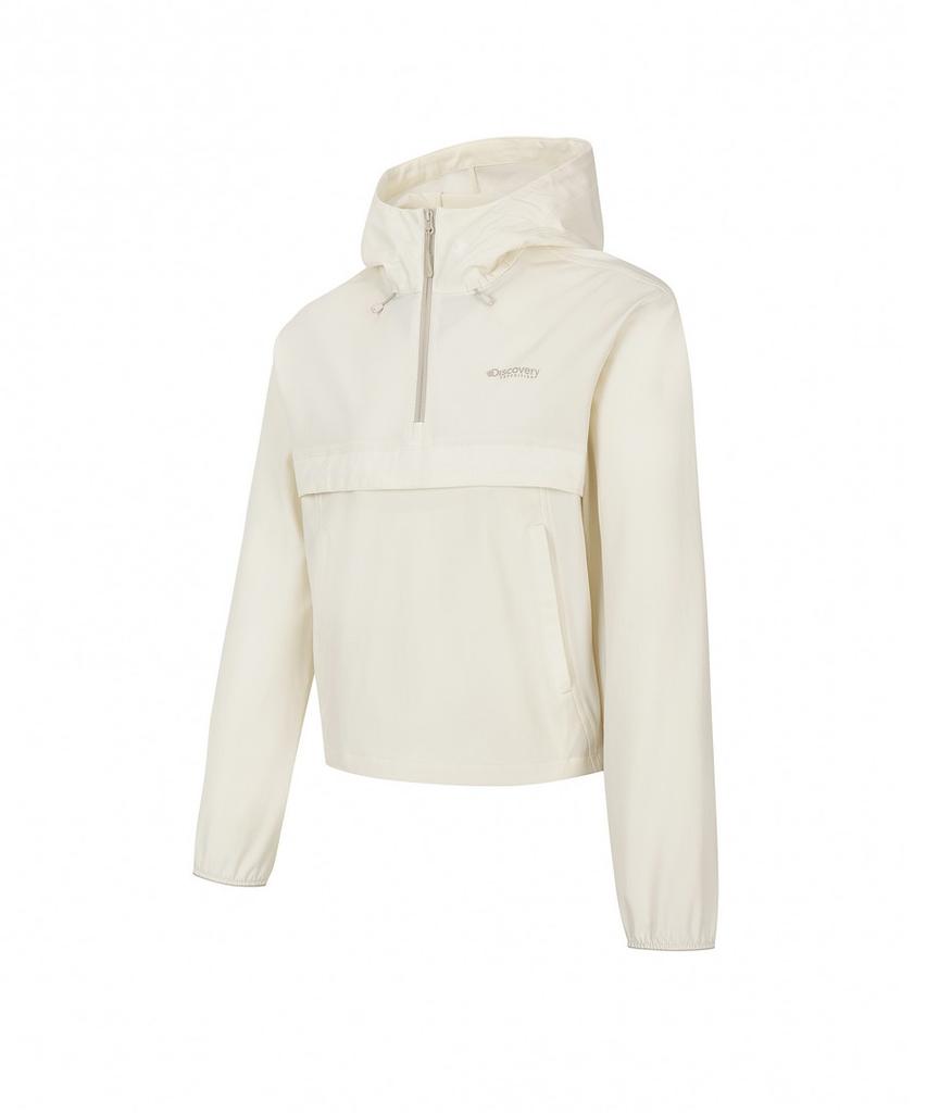 Discovery Expedition Women'S Freshvent Lightweight Woven Training Hooded Anorak (D/Ivory)
