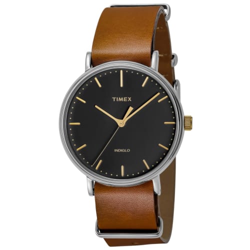 Timex Weekender Fairfield Watch TW2P97900, Officially Imported, Brown