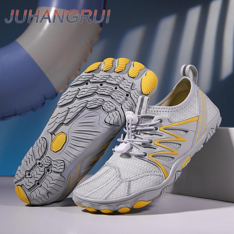 Water Sports Shoes for Mens Womens Quick Dry Non-Slip Five Finger Shoes Outdoor Wading Swimming Barefoot Aqua Shoes Lightweight