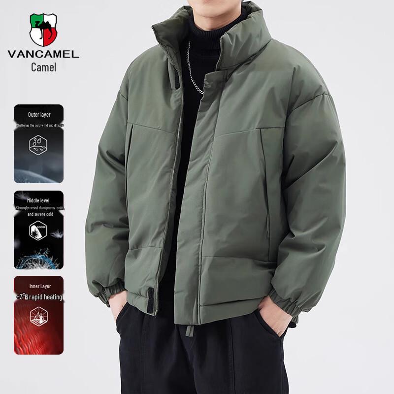 

VANCAMEL Men s Stand Collar Padded Jacket XL