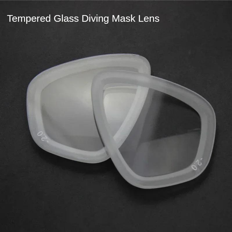 wholesale Tempered glass Lens Myopia  Lens for Diving M23-Camo diving mask