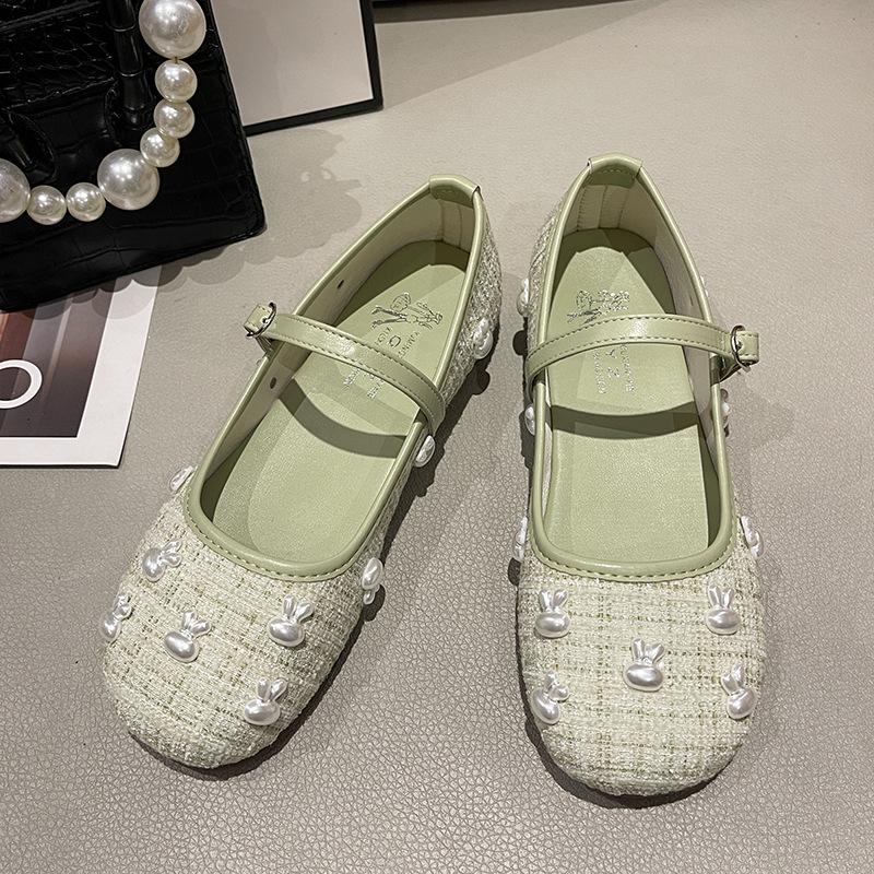 

Круглая головка, простые, маленькие, ароматные, стильные, нежные туфли Мэри Джейн, женские, новинка весны 2025 года, французские туфли с юбкой, неглубокое горлышко, одинарные туфли 39 зелёный