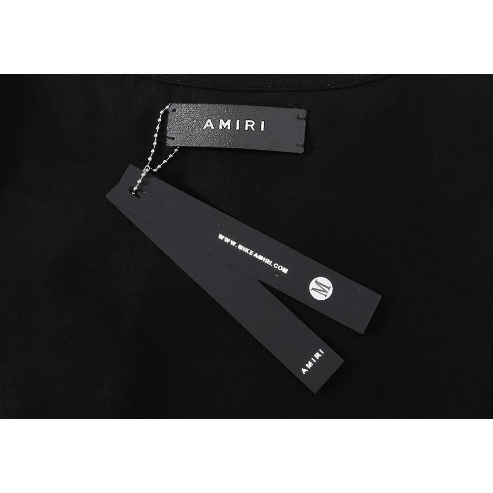989 Amiri 2025 Summer New Men's and Women's Loose High Quality Cotton Plus Size T-shirt Couple T-Shirt Snooker Slock Print