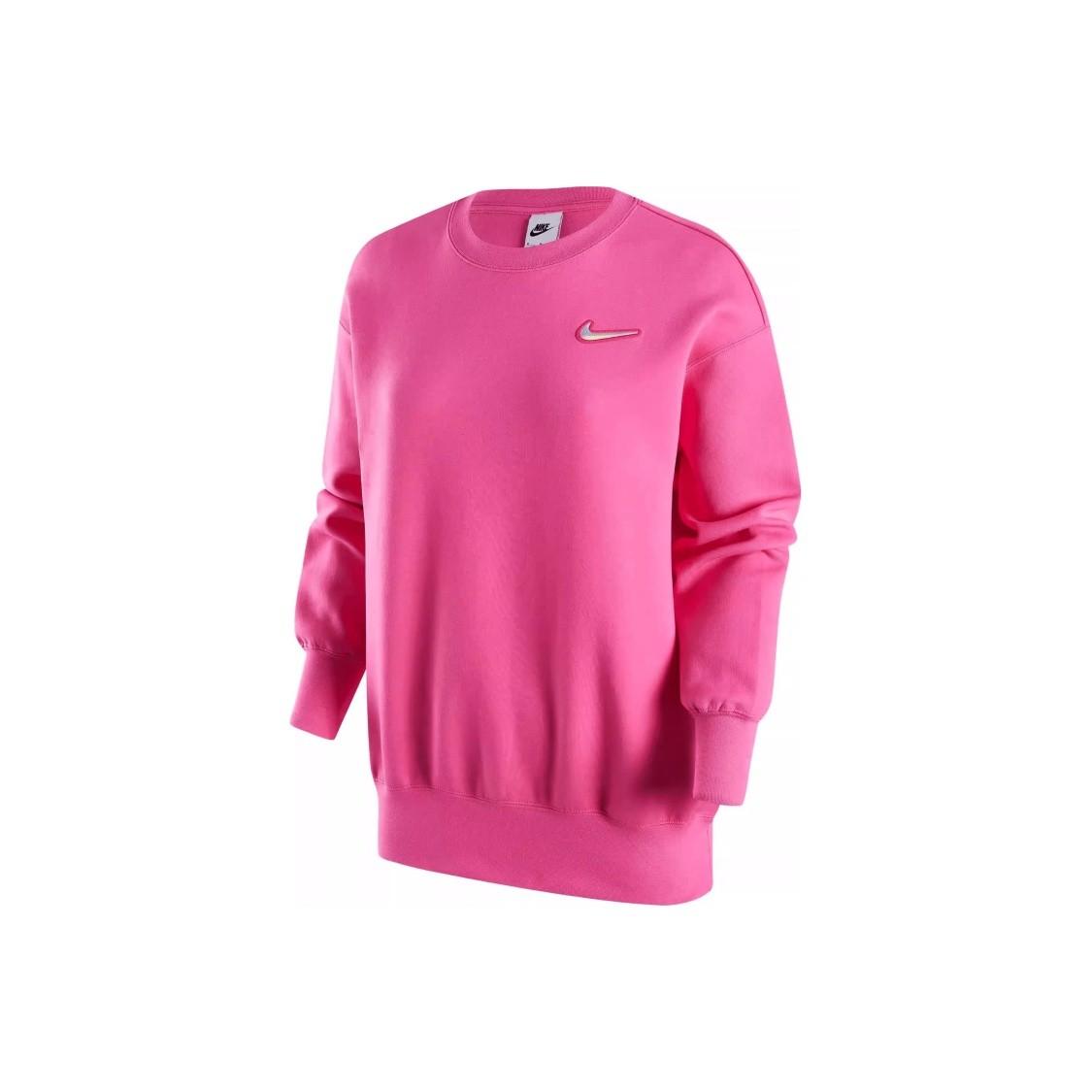 Nike Dragon Pattern Casual Loose Fit Crewneck Pullover Sweatshirt for Women M