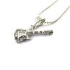 Les Trésors De Lily [N8158] - Silver-white 'Guitar' Designer Necklace