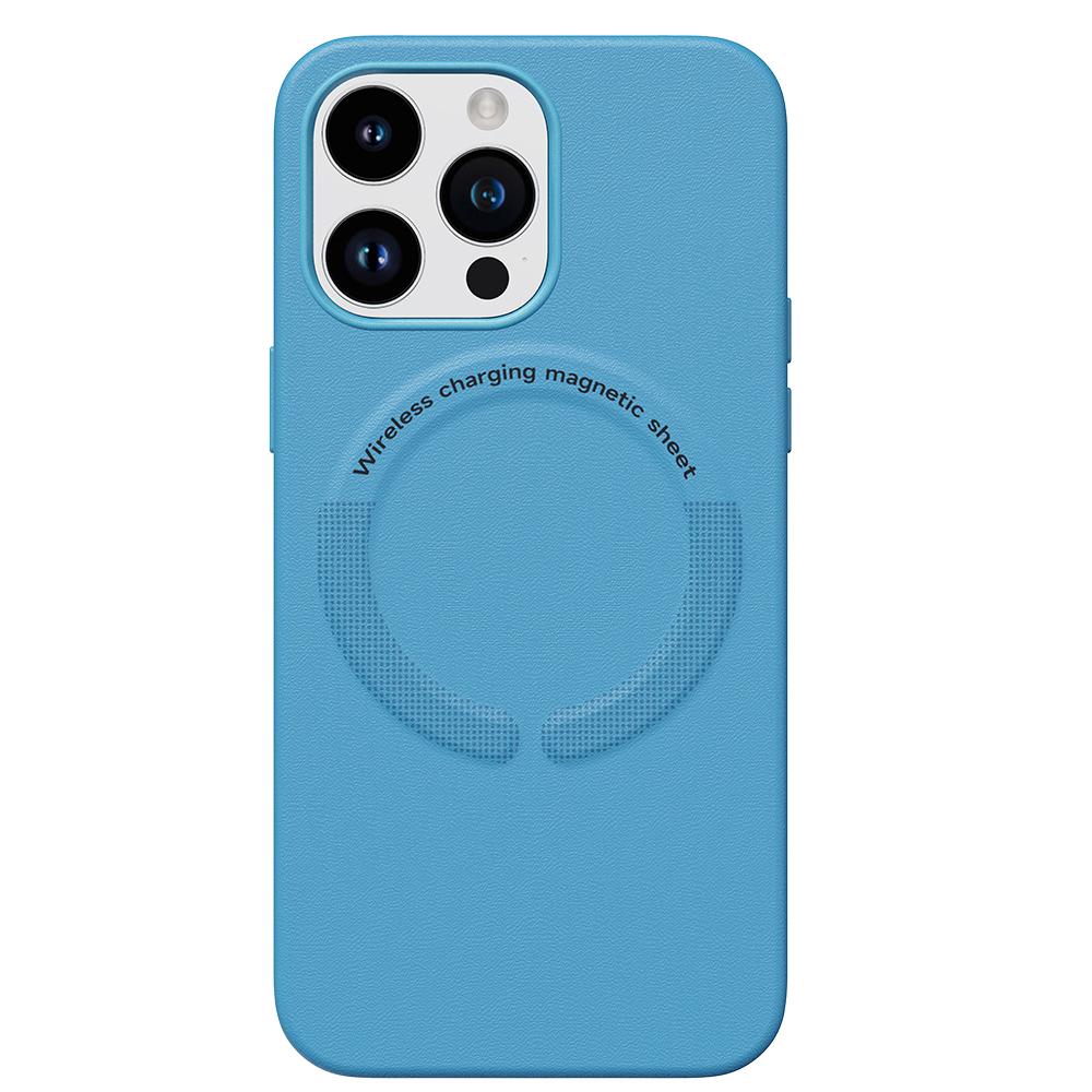 Skórzane etui do bezprzewodowego ładowania Magsafe iPhone 15 14 13 Pro Max 12 13 Pro 14 Pro iPhone14 odporna na wstrząsy obudowa telefonu Capa