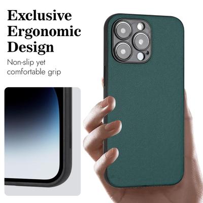 Luksusowy biznesowy skórzany futerał na telefon w jednolitym kolorze dla iPhone 15 14 13 Pro Max Samsung Galaxy Redmi Oppo Google Girls Śliczne miękkiego silikonu tylna okładka