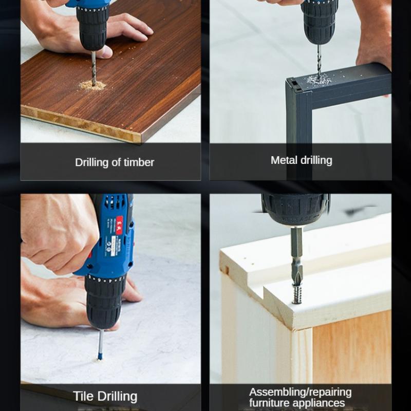 Dongcheng Electric Drill Pistol Drill Electric Screwdriver Household Lithium Battery Hand Drill Dongcheng Electric Tool DCJZ10-10Z