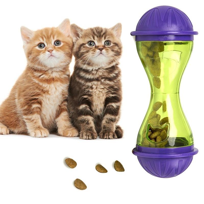 Buy Cat Dog Feeder Plastic Funny Pet Food Dispenser Treat Ball Puppy