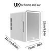 6L Mini Car Refrigerator 12V DC 100~240V AC Electric Portable Beauty Cooler Warmer Freezer US/UK/EU Car Mini Fridge Ice Box