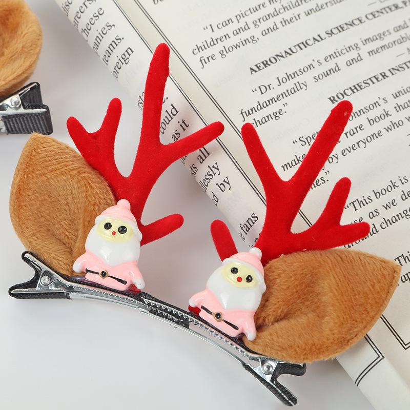 Cartoon Christmas Gnome Antler Hairband for Women